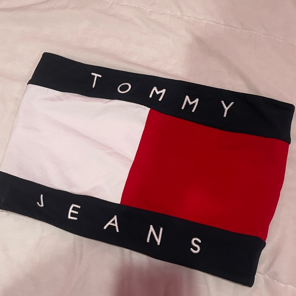 Tommy Hilfiger strapless crop top